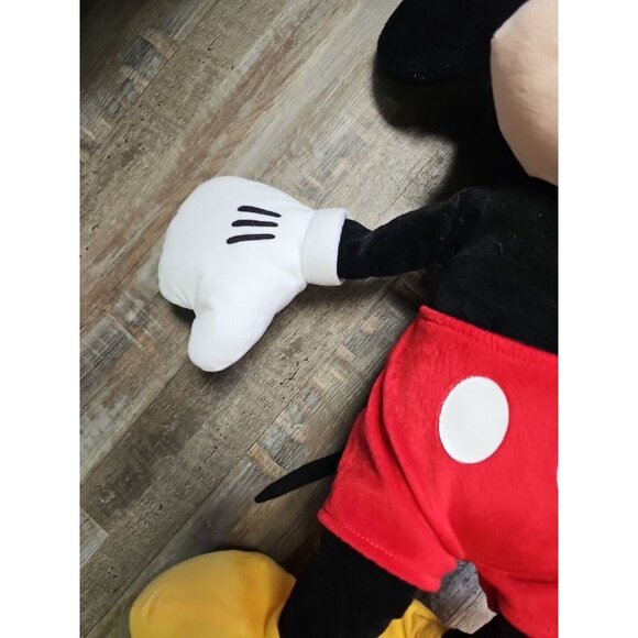 Disney Pink / Black Polkadot Large 25" Minnie Mouse & Mickey Plush Doll Stuffed - Picture 5 of 8